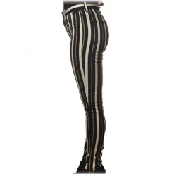 Dondup - Trousers in Striped Pattern- Black - Trousers - Luxury Exclusive Collection - Avvenice