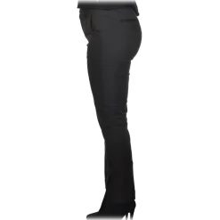 Dondup - Trousers Model Erin in Light Cotton - Black - Trousers - Luxury Exclusive Collection - Avvenice