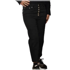 Dondup - Trousers Model Koons with Five Pockets -Black - Trousers - Luxury Exclusive Collection - Avvenice