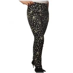 Dondup - Trousers Model Perfect with Star Print - Black - Trousers - Luxury Exclusive Collection - Avvenice