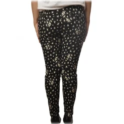 Dondup - Trousers Model Perfect with Star Print - Black - Trousers - Luxury Exclusive Collection - Avvenice