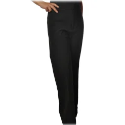 Dondup - Trousers Model Talisa with Palazzo Leg - Black - Trousers - Luxury Exclusive Collection - Avvenice