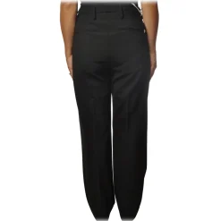 Dondup - Trousers Model Talisa with Palazzo Leg - Black - Trousers - Luxury Exclusive Collection - Avvenice
