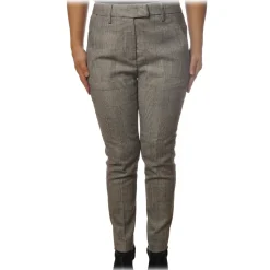 Dondup - Trousers Model Top in Check Pattern - Black/White - Trousers - Luxury Exclusive Collection - Avvenice