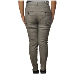 Dondup - Trousers Model Top in Check Pattern - Black/White - Trousers - Luxury Exclusive Collection - Avvenice