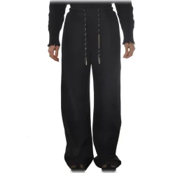 Dondup - Trousers with Elastic Waistband - Black - Trousers - Luxury Exclusive Collection - Avvenice