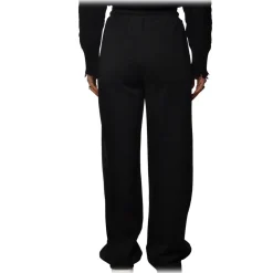 Dondup - Trousers with Elastic Waistband - Black - Trousers - Luxury Exclusive Collection - Avvenice