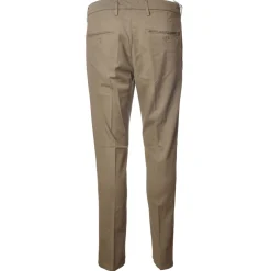 Dondup - Trousers with Tapered Leg and Welt Pockets - White - Trousers - Luxury Exclusive Collection - Avvenice