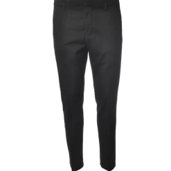 Dondup - Trousers with Tapered Leg and Welt Pockets - Black - Trousers - Luxury Exclusive Collection - Avvenice
