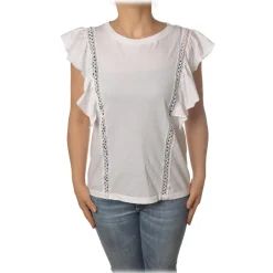 Dondup - T-shirt Trimmings Detail - White - T-shirt - Luxury Exclusive Collection - Avvenice