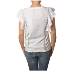 Dondup - T-shirt Trimmings Detail - White - T-shirt - Luxury Exclusive Collection - Avvenice