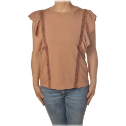 Dondup - T-shirt Trimmings Detail - Pink - T-shirt - Luxury Exclusive Collection - Avvenice