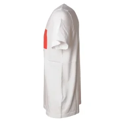 Dondup - T-shirt with Colored Geometric Detail - White - T-shirt - Luxury Exclusive Collection - Avvenice