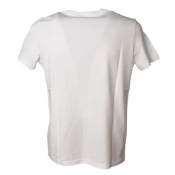 Dondup - T-shirt with Colored Geometric Detail - White - T-shirt - Luxury Exclusive Collection - Avvenice