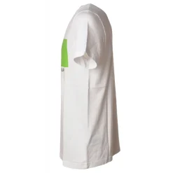 Dondup - T-shirt with Colored Geometric Detail - White - T-shirt - Luxury Exclusive Collection - Avvenice