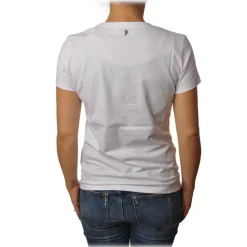 Dondup - T-Shirt with Embroidery - White - T-shirt - Luxury Exclusive Collection - Avvenice