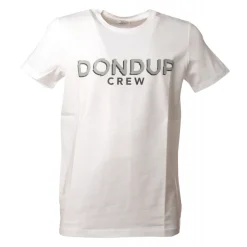 Dondup - T-shirt with Logo - White - T-shirt - Luxury Exclusive Collection - Avvenice