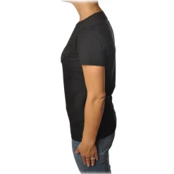 Dondup - T-shirt with Logo - Black - T-shirt - Luxury Exclusive Collection - Avvenice