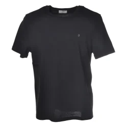 Dondup - T-shirt with Metal Logo - Blue - T-shirt - Luxury Exclusive Collection - Avvenice