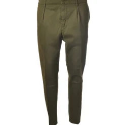 Dondup - Tyler Trousers with Welt Pockets on The Back - Khaki - Trousers - Luxury Exclusive Collection - Avvenice