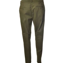 Dondup - Tyler Trousers with Welt Pockets on The Back - Khaki - Trousers - Luxury Exclusive Collection - Avvenice