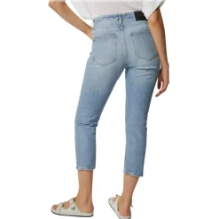 Dondup - Unwashed Canvas Cropped Jeans - Blue - Trousers - Luxury Exclusive Collection - Avvenice