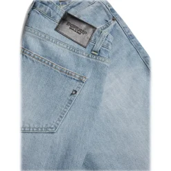 Dondup - Unwashed Canvas Cropped Jeans - Blue - Trousers - Luxury Exclusive Collection - Avvenice