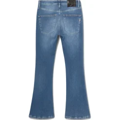 Dondup - Washed Canvas Trumpet Jeans - Blue - Trousers - Luxury Exclusive Collection - Avvenice