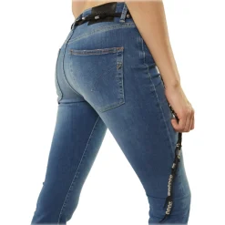 Dondup - Washed Canvas Trumpet Jeans - Blue - Trousers - Luxury Exclusive Collection - Avvenice