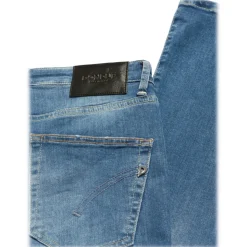 Dondup - Washed Canvas Trumpet Jeans - Blue - Trousers - Luxury Exclusive Collection - Avvenice