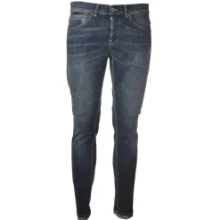 Dondup - Washed Tapered Leg Jeans - Blue Jeans - Trousers - Luxury Exclusive Collection - Avvenice