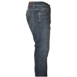 Dondup - Washed Tapered Leg Jeans - Blue Jeans - Trousers - Luxury Exclusive Collection - Avvenice