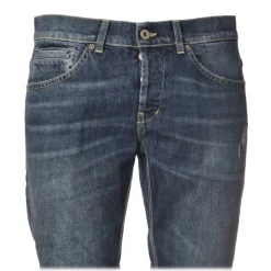 Dondup - Washed Tapered Leg Jeans - Blue Jeans - Trousers - Luxury Exclusive Collection - Avvenice