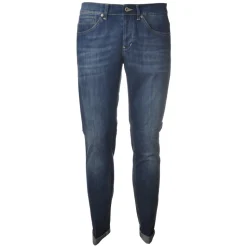 Dondup - Washed Tapered Leg Jeans - Blue Jeans - Trousers - Luxury Exclusive Collection - Avvenice