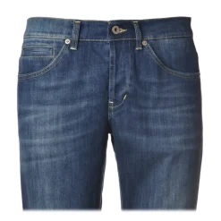 Dondup - Washed Tapered Leg Jeans - Blue Jeans - Trousers - Luxury Exclusive Collection - Avvenice