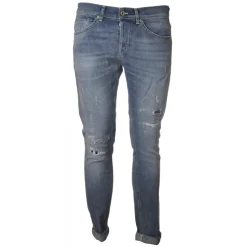 Dondup - Washed Tapered Leg Jeans - Blue Jeans - Trousers - Luxury Exclusive Collection - Avvenice