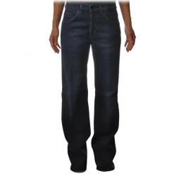 Dondup - Wide Leg Model Jeans with High Waist - Blue - Trousers - Luxury Exclusive Collection - Avvenice