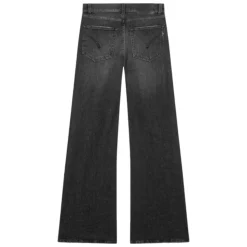 Dondup - Wide Leg Regular Waist Jeans - Black - Trousers - Luxury Exclusive Collection - Avvenice