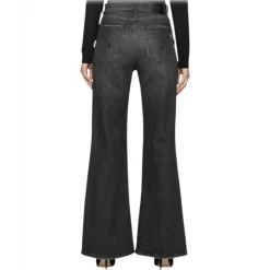 Dondup - Wide Leg Regular Waist Jeans - Black - Trousers - Luxury Exclusive Collection - Avvenice