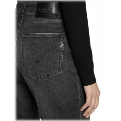 Dondup - Wide Leg Regular Waist Jeans - Black - Trousers - Luxury Exclusive Collection - Avvenice