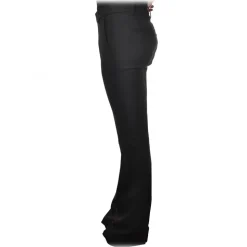 Dondup - Wide Leg Trousers Saffie Model - Black - Trousers - Luxury Exclusive Collection - Avvenice