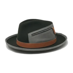 Doria 1905 - Cameron - Drop Hat Green Orange Grey - Accessories - Handmade Artisan Italian Cap - Avvenice