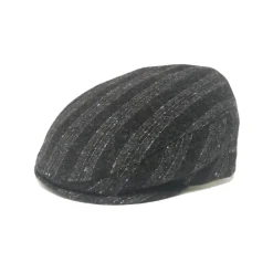 Doria 1905 - Golf - Flat Cap Marine Coffee Black - Accessories - Handmade Artisan Italian Cap - Avvenice