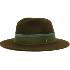 Doria 1905 - Ike - Fedora Hat Mud Fern Petroleum - Accessories - Handmade Artisan Italian Cap - Avvenice