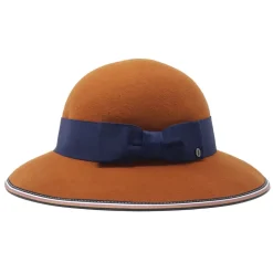 Doria 1905 - Isotta - Chapeline Reversible Pumpkin Black Saraceno - Accessories - Handmade Artisan Italian Cap - Avvenice