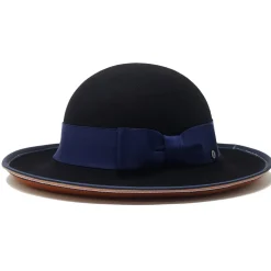 Doria 1905 - Isotta - Chapeline Reversible Pumpkin Black Saraceno - Accessories - Handmade Artisan Italian Cap - Avvenice