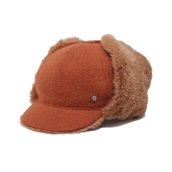 Doria 1905 - Lindbergh - Aviator Cap Chrome Peach - Accessories - Handmade Artisan Italian Cap - Avvenice