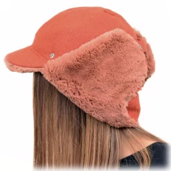 Doria 1905 - Lindbergh - Aviator Cap Chrome Peach - Accessories - Handmade Artisan Italian Cap - Avvenice