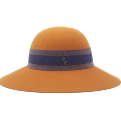 Doria 1905 - Margot - Chapeline Pumpkin Lapis Blue Copper - Accessories - Handmade Artisan Italian Cap - Avvenice