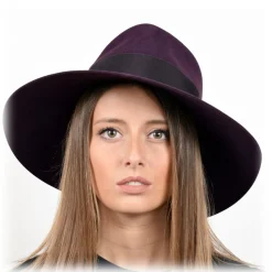 Doria 1905 - Sabina - Drop Hat Plum Negramaro Wine - Accessories - Handmade Artisan Italian Cap - Avvenice